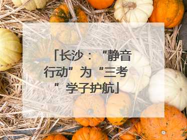 长沙：“静音行动”为“三考”学子护航