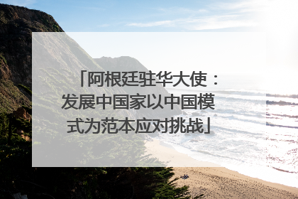 阿根廷驻华大使：发展中国家以中国模式为范本应对挑战