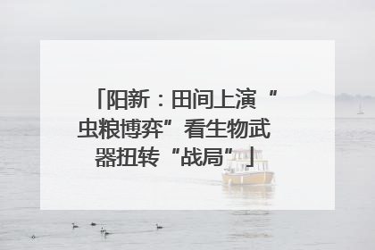 阳新：田间上演“虫粮博弈”看生物武器扭转“战局”