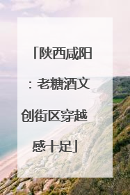 陕西咸阳：老糖酒文创街区穿越感十足