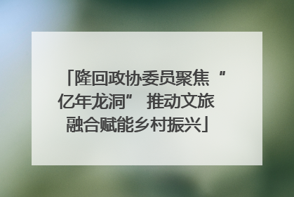 隆回政协委员聚焦“亿年龙洞” 推动文旅融合赋能乡村振兴