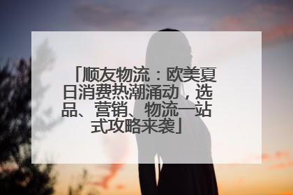 顺友物流：欧美夏日消费热潮涌动，选品、营销、物流一站式攻略来袭