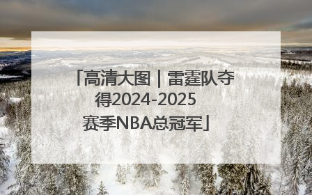 高清大图｜雷霆队夺得2024-2025赛季NBA总冠军