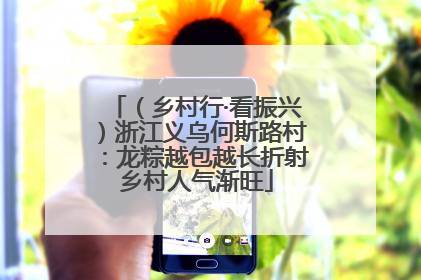 （乡村行·看振兴）浙江义乌何斯路村：龙粽越包越长折射乡村人气渐旺