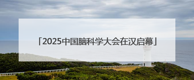 2025中国脑科学大会在汉启幕