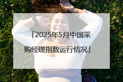 2025年5月中国采购经理指数运行情况