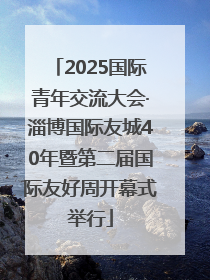 2025国际青年交流大会·淄博国际友城40年暨第二届国际友好周开幕式举行