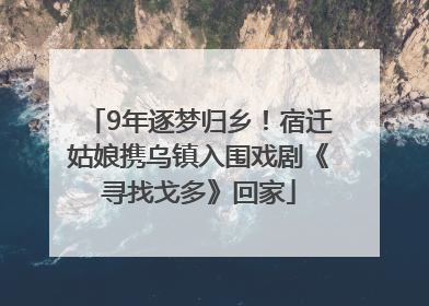 9年逐梦归乡！宿迁姑娘携乌镇入围戏剧《寻找戈多》回家